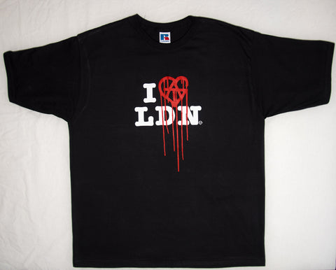 I <3 LDN Short Sleeve Black T-Shirt